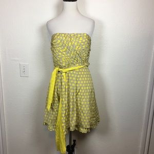Alice + Olivia Silk Strapless Dress